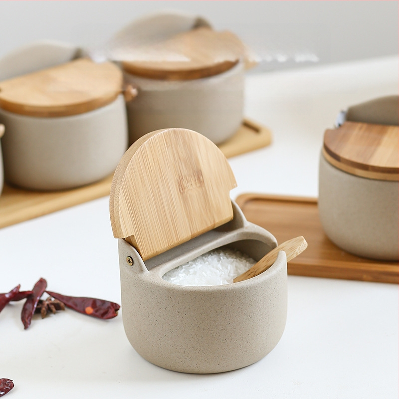 Jaapani Ins uhke köögimaitseainepurgi maitseainekarbi komplekt majapidamises keraamiline maitseainepurk soolapurk kaanega uus toode