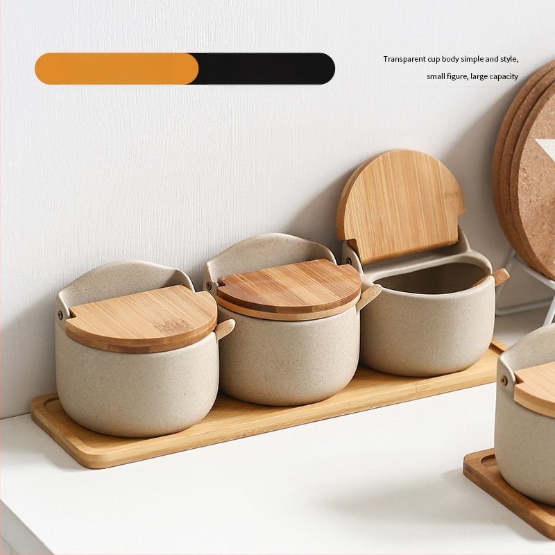 Jaapani Ins uhke köögimaitseainepurgi maitseainekarbi komplekt majapidamises keraamiline maitseainepurk soolapurk kaanega uus toode