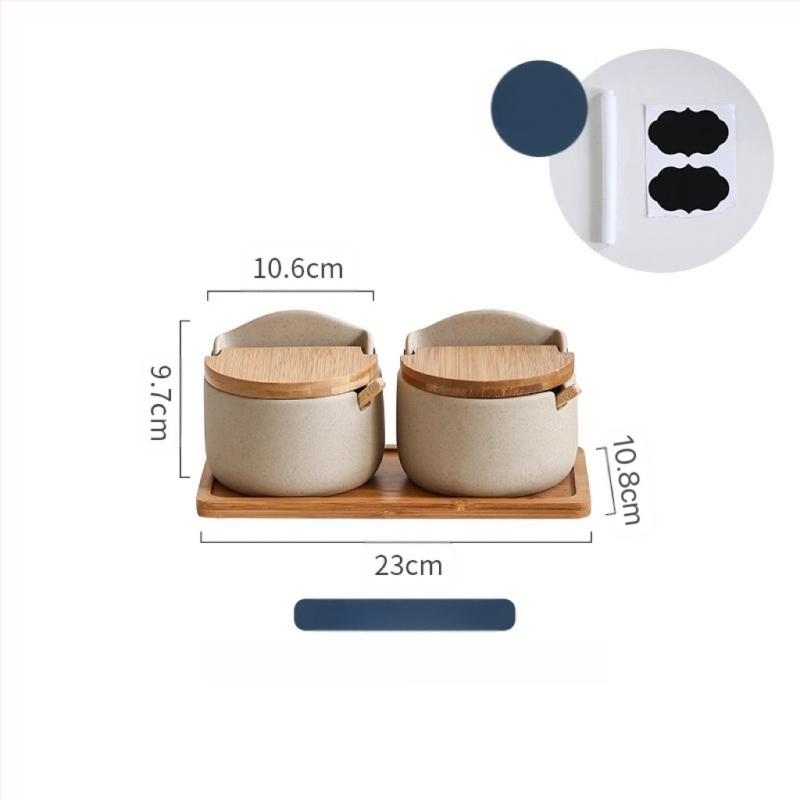 Jaapani Ins uhke köögimaitseainepurgi maitseainekarbi komplekt majapidamises keraamiline maitseainepurk soolapurk kaanega uus toode