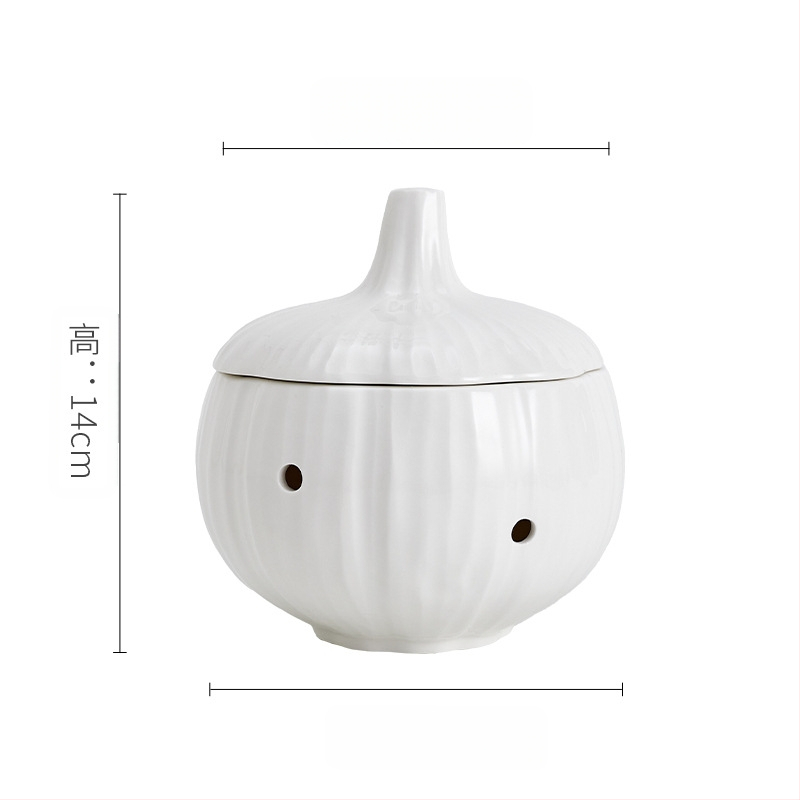 Piiriülene uus õõnes küüslaugupurk majapidamisköögi hoiupurk niiskuskindel ja hallituskindel küüslaugu hoiupurk keraamiline suletud purk