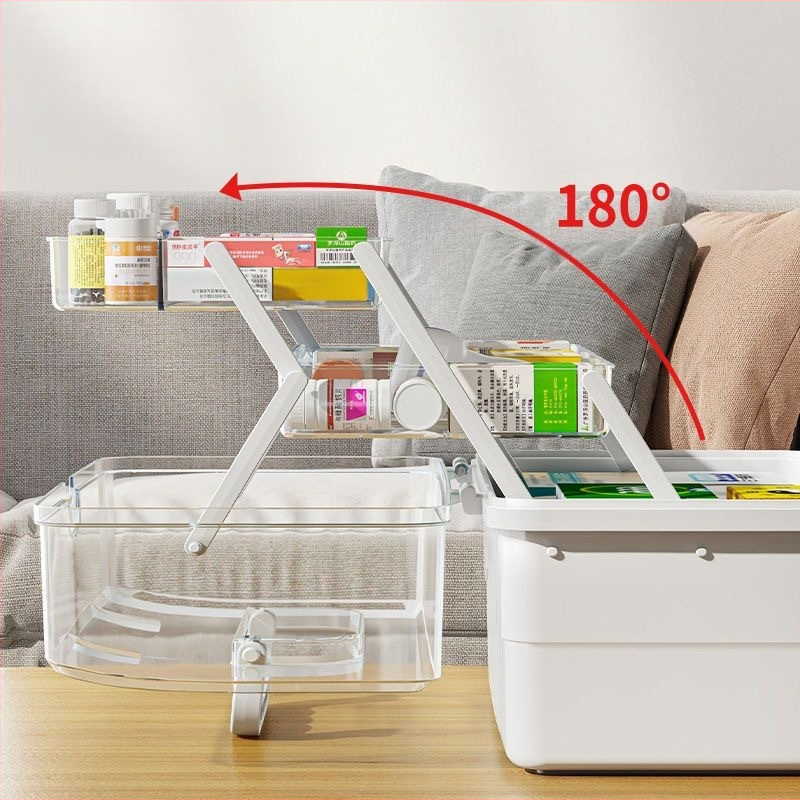 Ravimikarp majapidamiseks, suure mahutavusega majapidamisravimikarp, multifunktsionaalne mitmesuguste asjade hoiukarp, väärtuslik lauaarvuti hoiuriiul