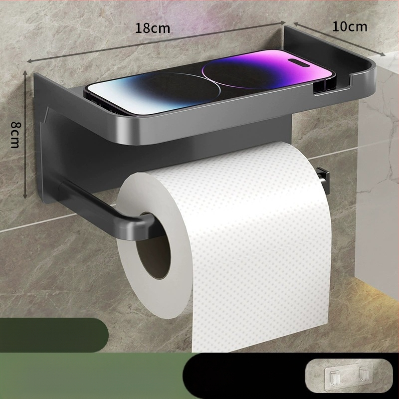Zsebkendőtartó, falra szerelhető, WC, fürdőszoba, konyhai tárolódoboz, lyukasztásmentes, kétrétegű, hotelszobai papírtekercs-tároló állvány
