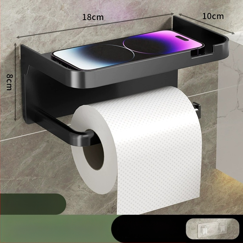 Zsebkendőtartó, falra szerelhető, WC, fürdőszoba, konyhai tárolódoboz, lyukasztásmentes, kétrétegű, hotelszobai papírtekercs-tároló állvány