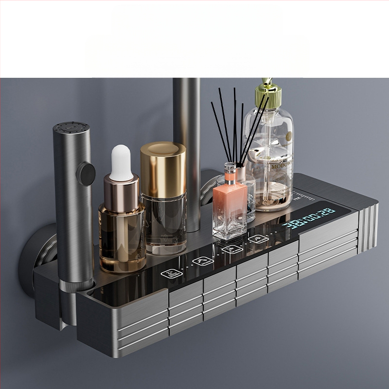 Uus dušipea vannitoa vihmadušikomplekt multifunktsionaalne pihusti nupuga lüliti meeleoluvalgustusega täiskomplekt digitaalse ekraaniga dušipea