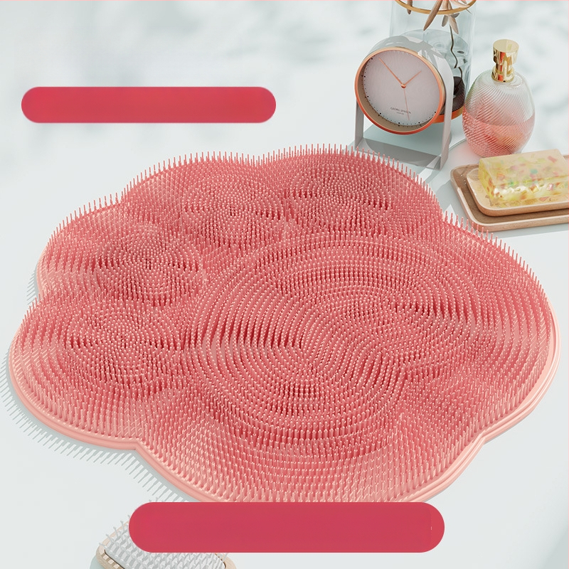 Vonios pėdų šveitimo kilimėlis pėdų plovimui, negyvos odos pašalinimui, didelis tingus nugaros šveitiklis su siurbimo puodelio masažu