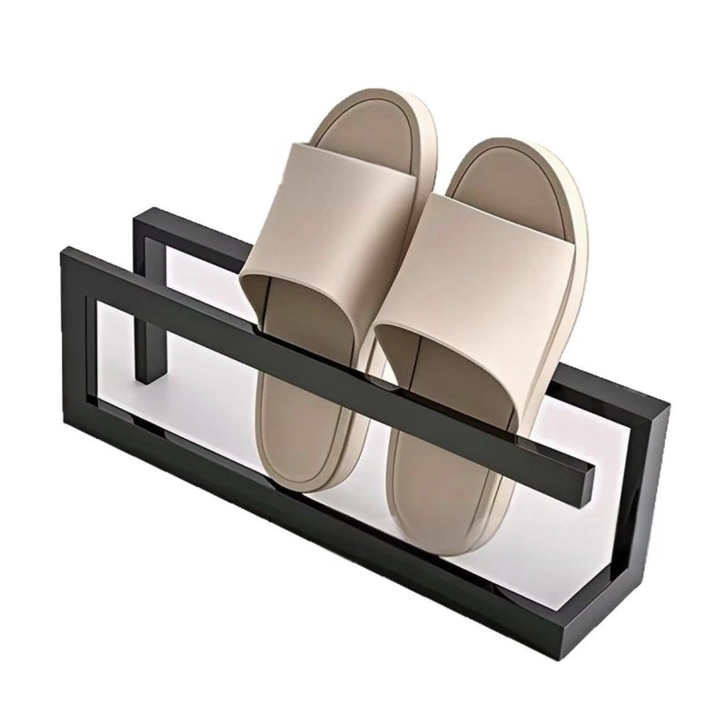 Fürdőszobai papucstartó, WC, egyszerű papucstartó, cipőtartó, fali tároló, falra szerelhető, fürdőszobai akasztó, szögek nélkül