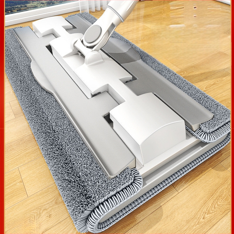 Naujo stiliaus buitinė šluostė su nuimama plokščia šluostės galvute, pakeičianti vieną šluostę, 2025 m. švari medinių grindų šluostė