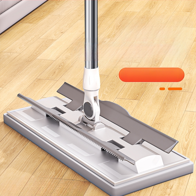 Naujo stiliaus buitinė šluostė su nuimama plokščia šluostės galvute, pakeičianti vieną šluostę, 2025 m. švari medinių grindų šluostė