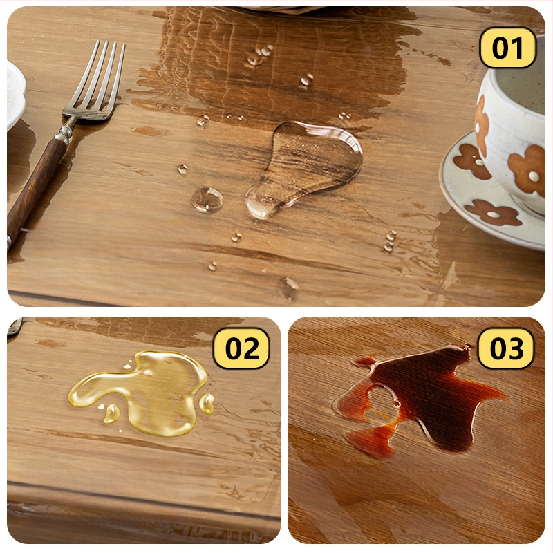 Puha üvegből készült, könnyű, luxus, csúcskategóriás asztalszőnyeg, dohányzóasztal-szőnyeg, hangulatos, csipke, átlátszó, csipke terítő, vízálló és olajálló, mosásmentes