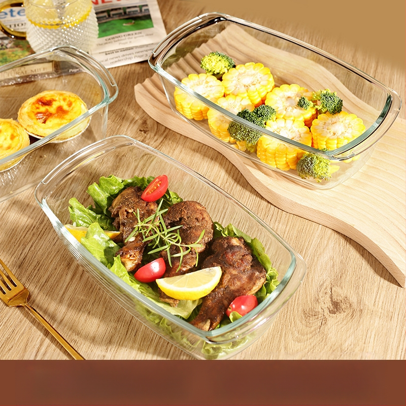 Ορθογώνιο ψωμί τοστ για ελαφρύ τυρί κέικ Mold County με τυρί γιαούρτι, ειδικό ταψί ψησίματος από ανθεκτικό στη θερμότητα γυαλί