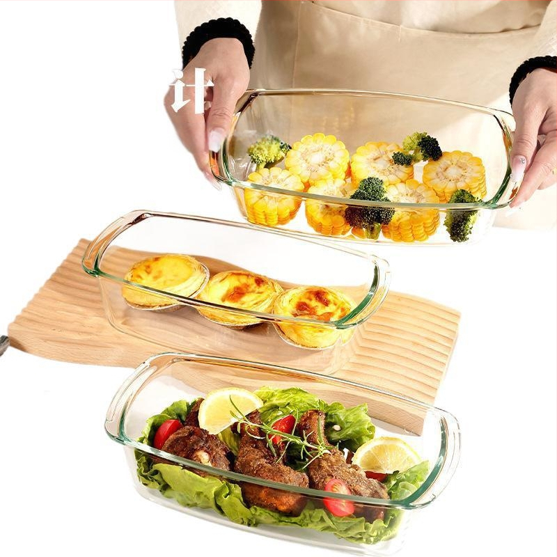 Ορθογώνιο ψωμί τοστ για ελαφρύ τυρί κέικ Mold County με τυρί γιαούρτι, ειδικό ταψί ψησίματος από ανθεκτικό στη θερμότητα γυαλί