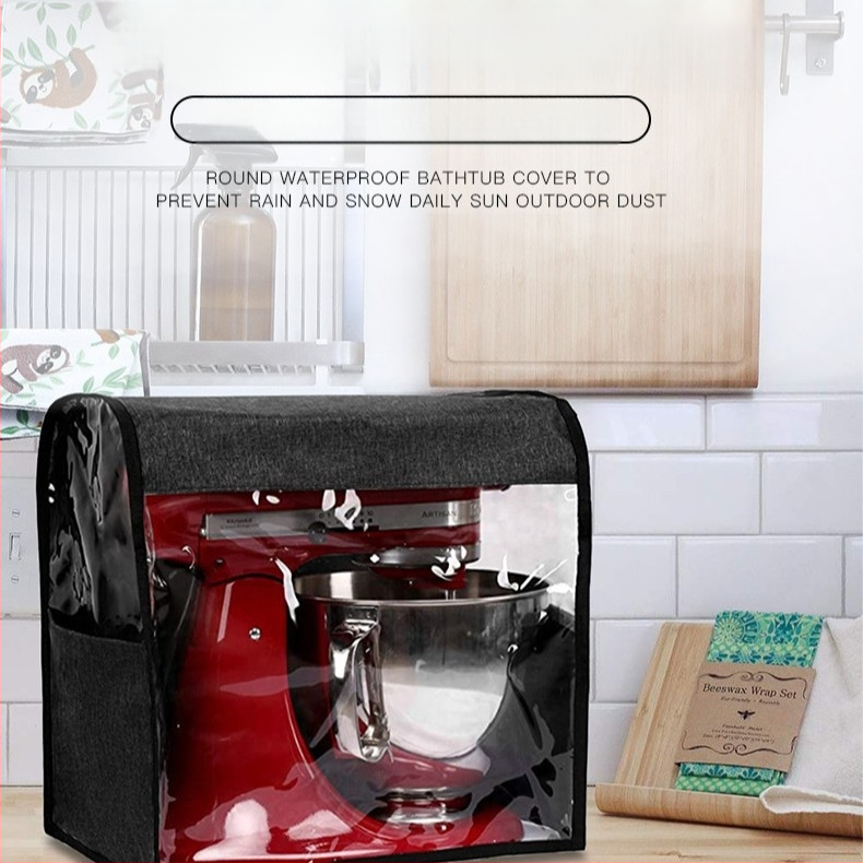 Maišytuvo vandeniui atsparus dulkių maišelis, vertikalus maišytuvo dangtelis, virtuvės pagalbinio maišytuvo apsauginis dangtelis, atsparus vandeniui ir patvarus PVC