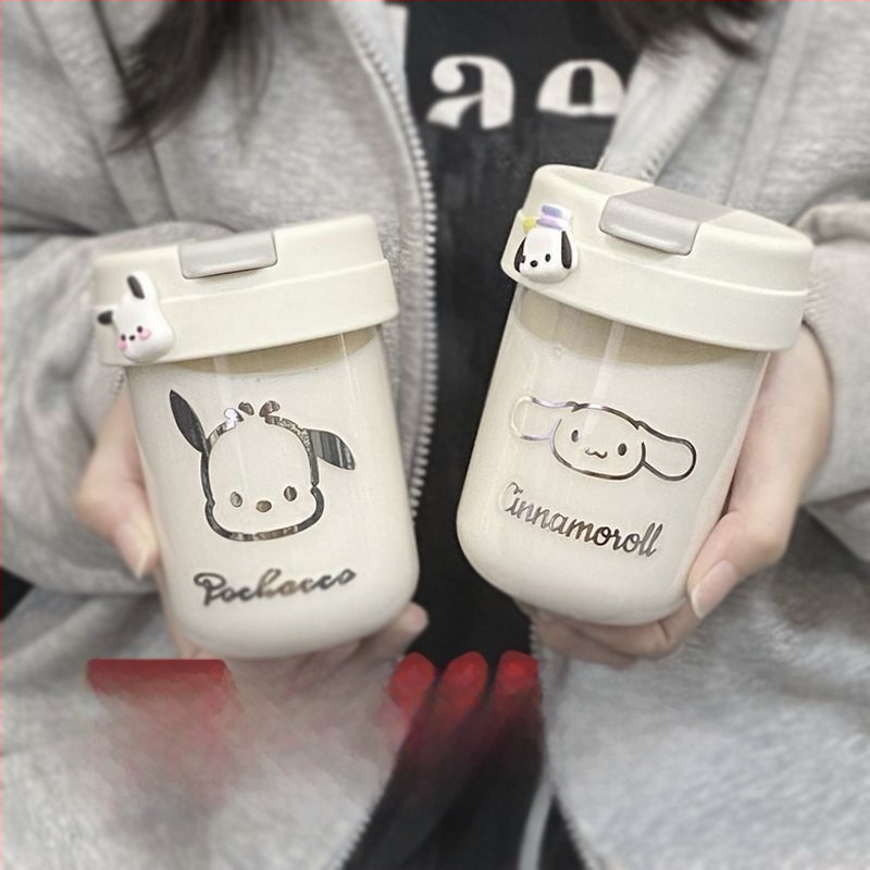 [pirk vieną, gauk kitą nemokamai] Kasdieniai puodeliai su dangteliu, išvaizdūs mini, mieli, kompaktiški, nešiojami puodeliai poroms