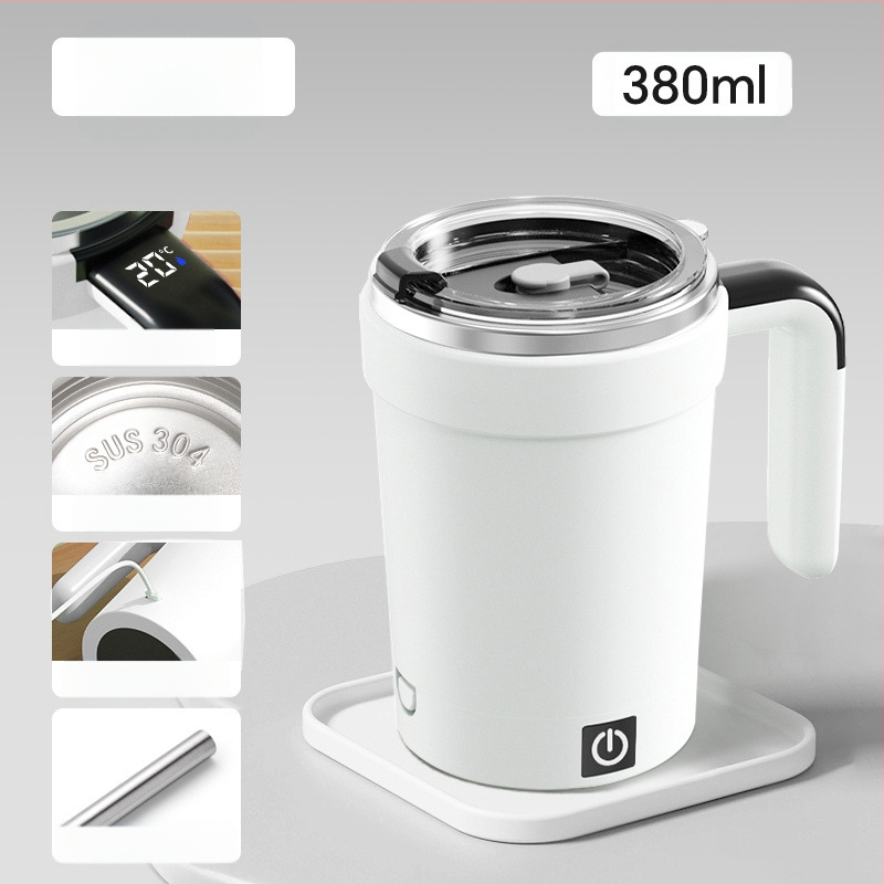 Uus Wenxiani automaatne segamiskruus piimakokteili kohvikruus piimapulbrikruus eemaldatava magnetilise alusega lameda põhjaga kruus