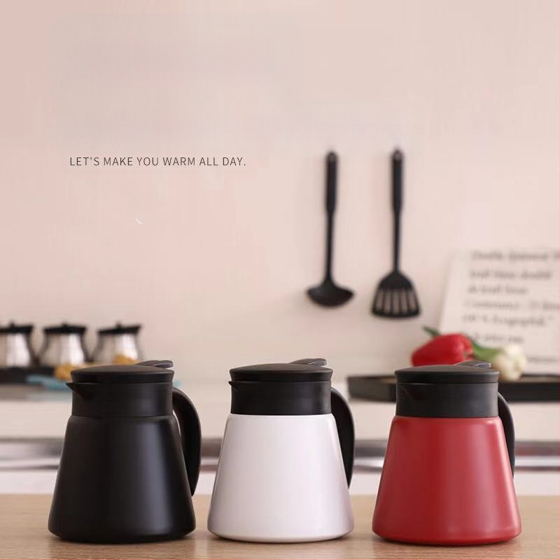 Naujas 304 nerūdijančio plieno izoliacinis kavos virimo aparatas, kūrybingas nešiojamas vakuuminis virdulys, mažo biuro karšto vandens butelis, didmeninė prekyba