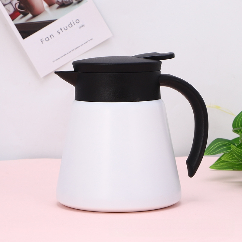 Naujas 304 nerūdijančio plieno izoliacinis kavos virimo aparatas, kūrybingas nešiojamas vakuuminis virdulys, mažo biuro karšto vandens butelis, didmeninė prekyba