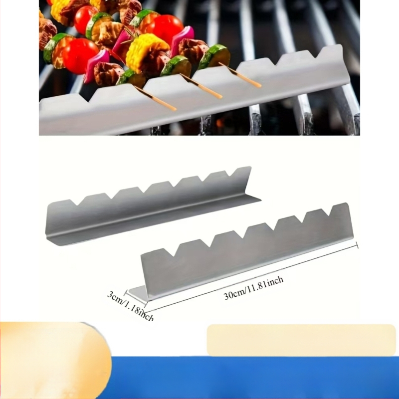 Amazon Bbq dakšas, Bbq iesma turētājs, bezkontakta nerūsējošā tērauda turētājs, Bbq pamatne, karstumizturīga, paredzēta lietošanai ārā