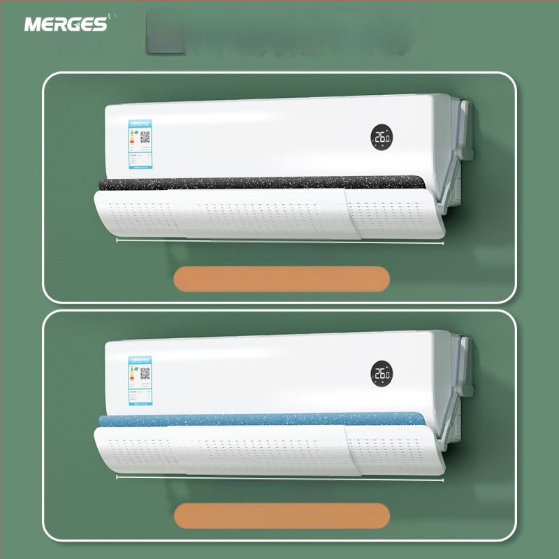 Permatomas oro kondicionieriaus vėjo deflektorius be montavimo, ištraukiamas, prie sienos montuojamas oro kondicionieriaus vėjo skydas nuo tiesioginio oro pūtimo, vėjo deflektorius