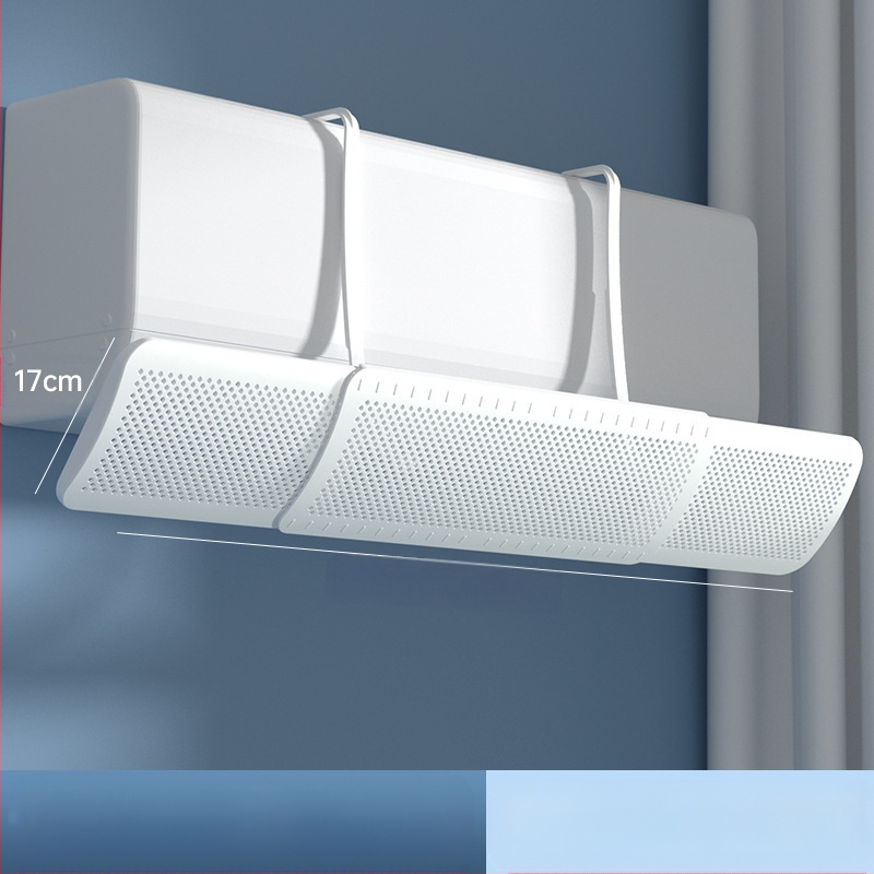 Oro kondicionieriaus priekinis stiklas, apsaugantis nuo tiesioginio oro pūtimo, nemodifikuojamas oro kondicionieriaus oro išleidimo angos deflektorius, vėjo deflektorius, prie sienos tvirtinamas universalus deflektorius, didmeninė prekyba