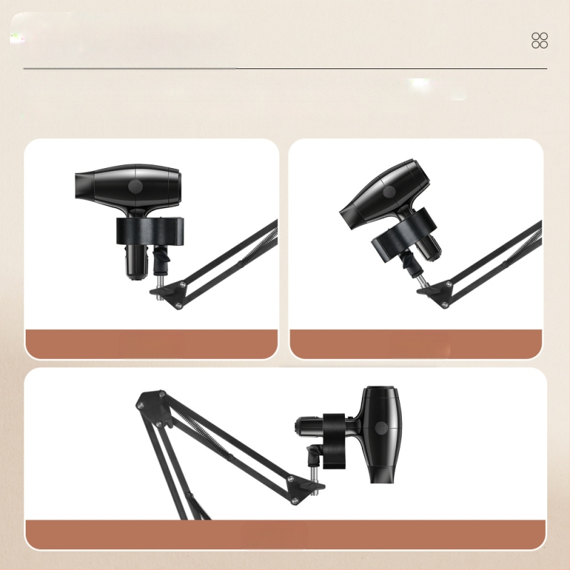 Plaukų džiovintuvo laikiklis, grindų tipo, pakeliamas, teleskopinis, pakabinamas stovas, nuimamas, laisvų rankų laikiklis