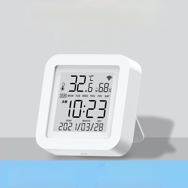 „Tuya“ išmanusis temperatūros ir drėgmės jutiklis, vidinis „Wifi“ temperatūros jutiklis, mobiliojo telefono nuotolinio valdymo pultas su zondu