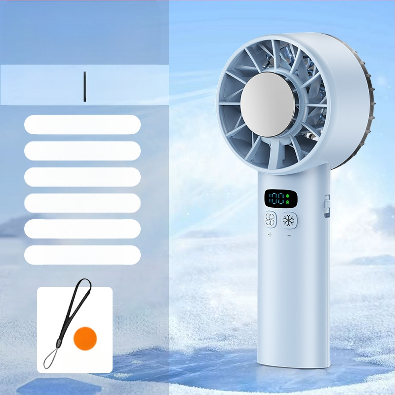 2025 új hűtős kézi ventilátor jégnémítás 100 sebességes nagysebességű ventilátor hordozható USB mini ventilátor