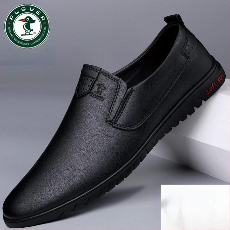 Fe [4345 ember gyűjtött] Plover férfi bőrcipő 2025 tavasz új stílus valódi bőr hétköznapi bőrcipő trendi