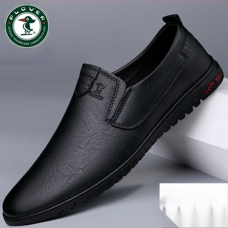 Fe [4345 ember gyűjtött] Plover férfi bőrcipő 2025 tavasz új stílus valódi bőr hétköznapi bőrcipő trendi