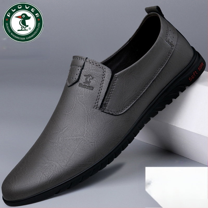 Fe [4345 ember gyűjtött] Plover férfi bőrcipő 2025 tavasz új stílus valódi bőr hétköznapi bőrcipő trendi