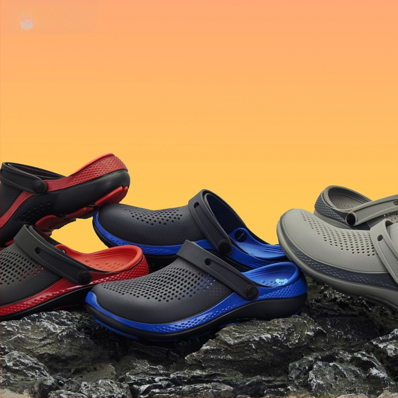 Férfi divatos, lélegző, EVA anyagú klumpa, csúszásgátló, tartós, lyukas, határokon átnyúló