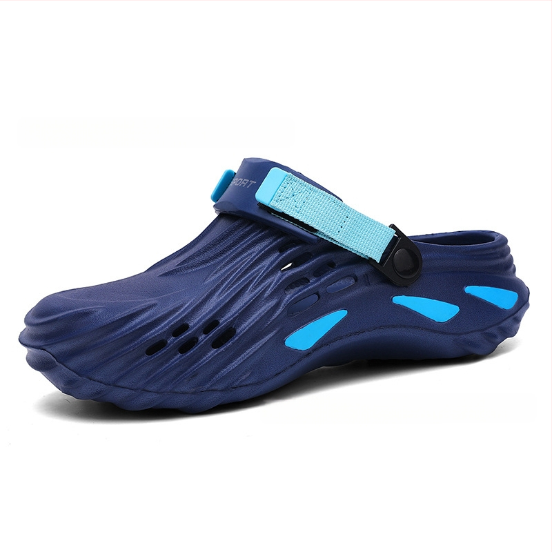 Határokon átnyúló nyári új könnyű klumpa, lélegző lábujj-lábujj nagy méretű strandcipők, alkalmi szandálok, férfi cipők