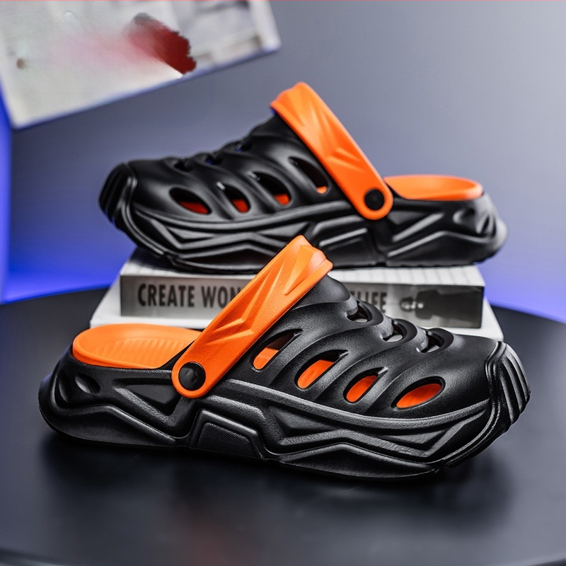 Cross-Border krokodilcipő, férfi nyári felsőruházat, csúszásmentes, 2025-ös új stílusú strandszandál, férfi koreai stílusú gyártó, nagykereskedelem
