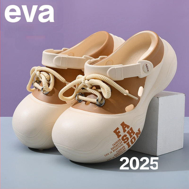 2025 m. nauji batai, moteriškos šlepetės, vasariniai mieli viršutiniai drabužiai, mergaičių paplūdimio batai, Eva sandalai, didmeninė prekyba