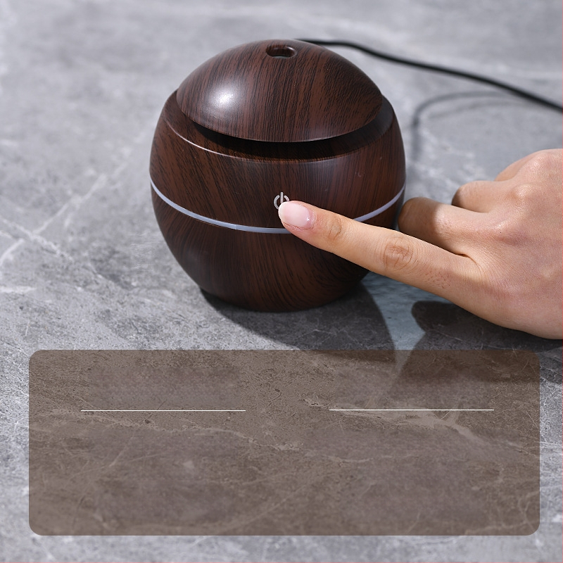 Kreatív golyós usb mini árnyékolók fehér fa gomba párásító színes hangulatfény néma aromaterápia otthon