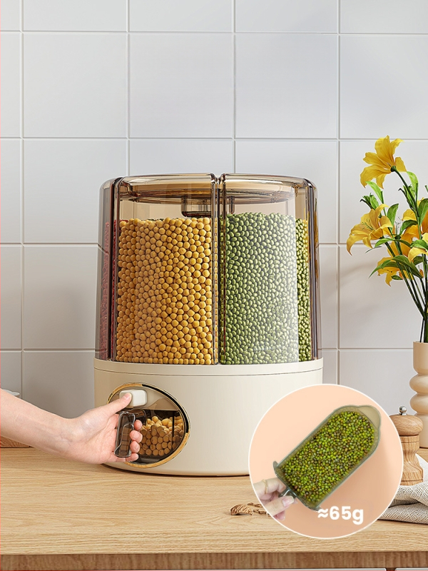 Buitinis grūdų laikymo ryžių kibiras, sandarus buitinis, vabzdžiams atsparus, drėgmei atsparus laikymo dėžės klasifikuotas grotelių besisukantis laikymo kibiras