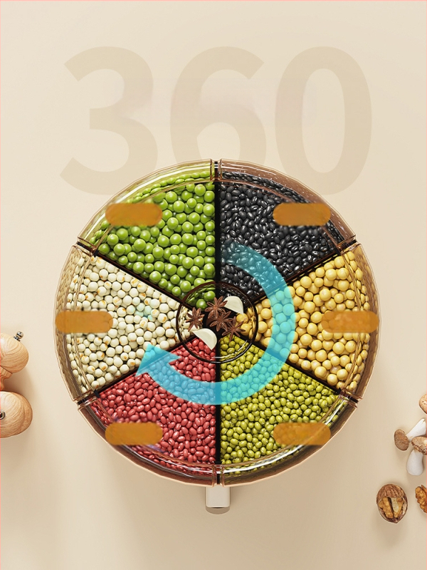 Buitinis grūdų laikymo ryžių kibiras, sandarus buitinis, vabzdžiams atsparus, drėgmei atsparus laikymo dėžės klasifikuotas grotelių besisukantis laikymo kibiras