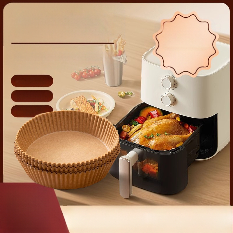 Õhufritüüri spetsiaalne paber majapidamisahju grillimiseks silikoonõlipaber köögiköögi küpsetamiseks ühekordselt kasutatav paksendatud õhufritüüri paber