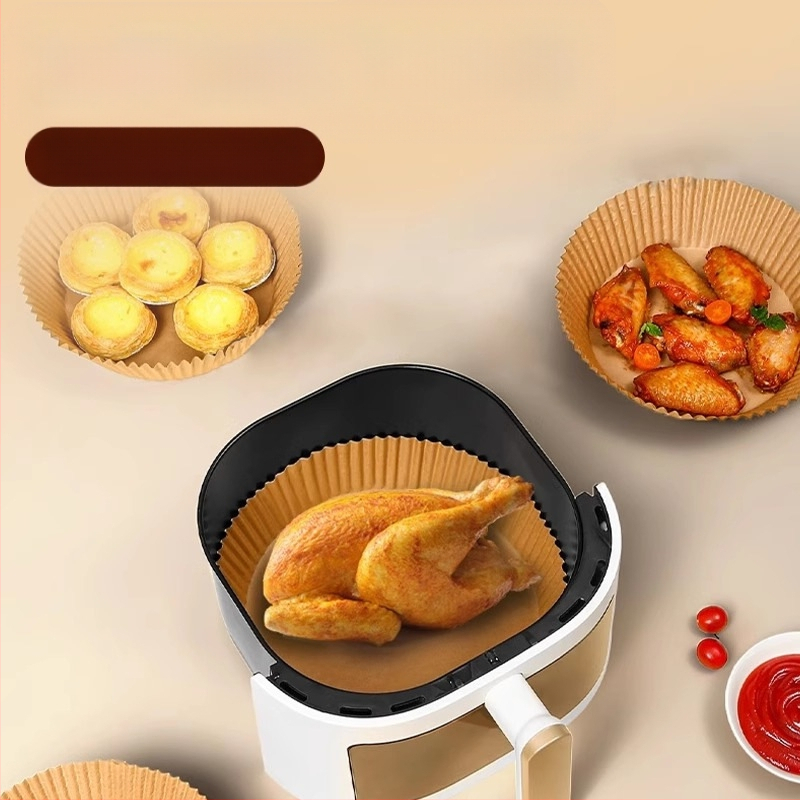 Õhufritüüri spetsiaalne paber majapidamisahju grillimiseks silikoonõlipaber köögiköögi küpsetamiseks ühekordselt kasutatav paksendatud õhufritüüri paber