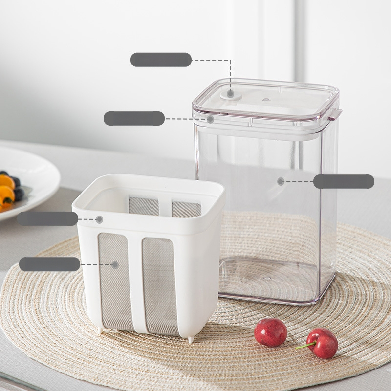 Japán joghurt szűrőháló enzim joghurt tejsavó szűrőháló szivárgás tejsavbaktériumok Új lefolyó zöldségtároló zöldségtároló