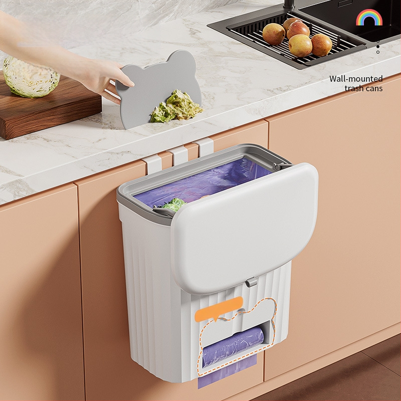 -Virtuves atkritumu tvertne, piekarama mājsaimniecības tualete, tualete ar vāku, dzīvojamās istabas atkritumu skapis, piekarama virtuves atkritumu uzglabāšanas spainis