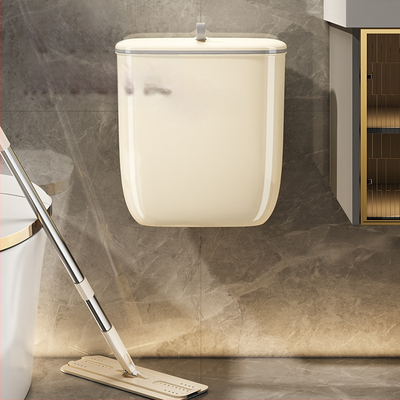 Virtuves atkritumu tvertne, pie sienas stiprināma sadzīves virtuves atkritumu uzglabāšanas spainis ar vāku, skapīša durvis, var pakārt papīra grozu, vannas istabai, tualetei