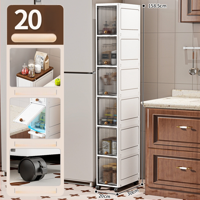 20 cm kitsa vahega hoiukapp sahtlitüüpi köögivahega mitmekihiline vannitoa kitsas hoiukapp hoiuriiul