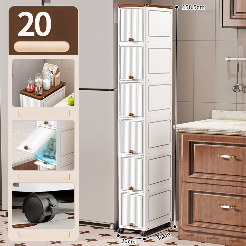 20 cm kitsa vahega hoiukapp sahtlitüüpi köögivahega mitmekihiline vannitoa kitsas hoiukapp hoiuriiul