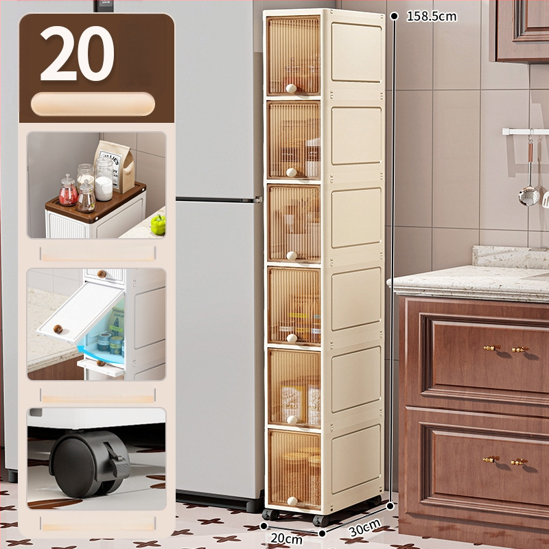 20 cm kitsa vahega hoiukapp sahtlitüüpi köögivahega mitmekihiline vannitoa kitsas hoiukapp hoiuriiul