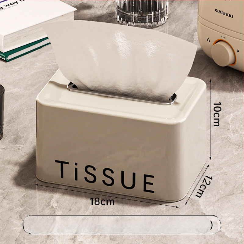 „Ins Style“ spyruoklinė servetėlių dėžutė svetainei, miegamajam, sustiprinta sustorinta, apsauganti nuo kritimo servetėlių dėžutė, lengva, prabangi, paprasto stiliaus, ištraukimo popierinė dėžutė