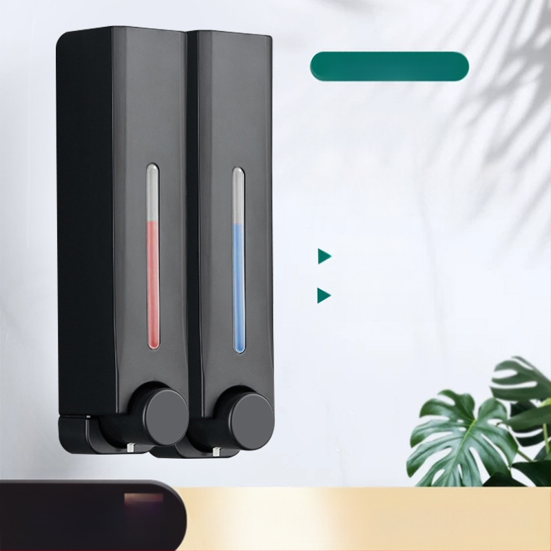 Διανομέας σαπουνιού κουζίνας-μπάνιου χωρίς νύχια, επιτοίχιος διανομέας σαπουνιού χεριών, αφρόλουτρου, σαμπουάν, πρέσας σαπουνιού