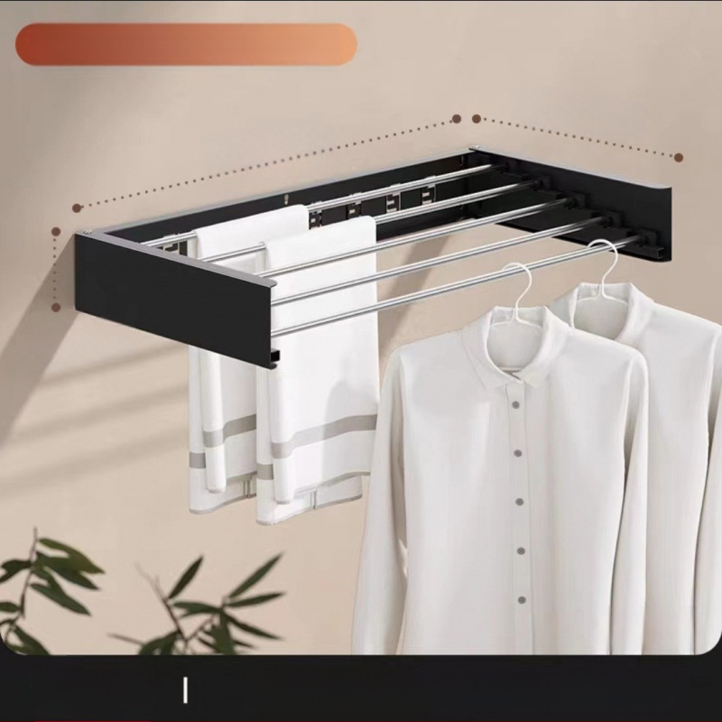 Háztartási összecsukható ruhatartó, falra szerelhető törölközőtartó, fürdőszobai saroktartó, tárolóállvány, WC-szárító műtárgy