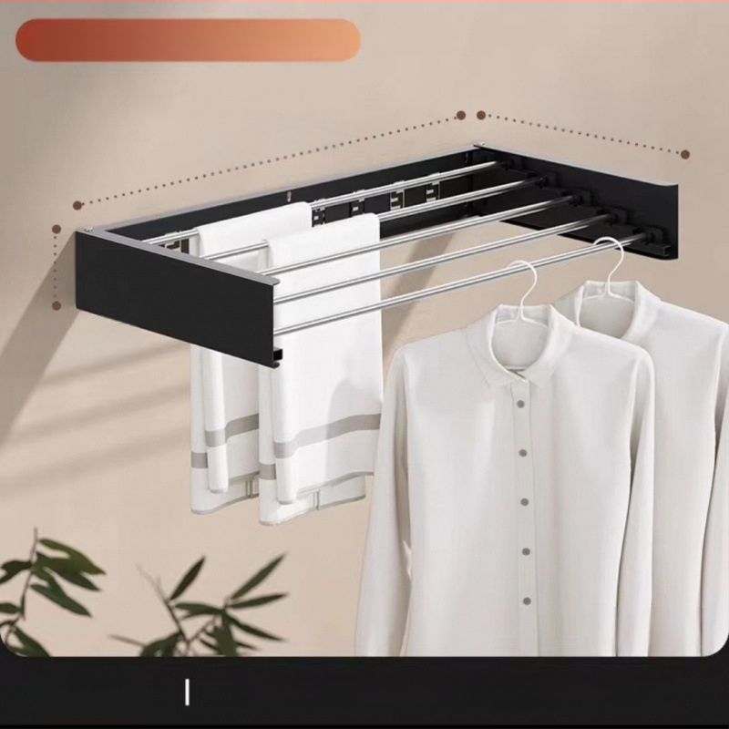 Háztartási összecsukható ruhatartó, falra szerelhető törölközőtartó, fürdőszobai saroktartó, tárolóállvány, WC-szárító műtárgy