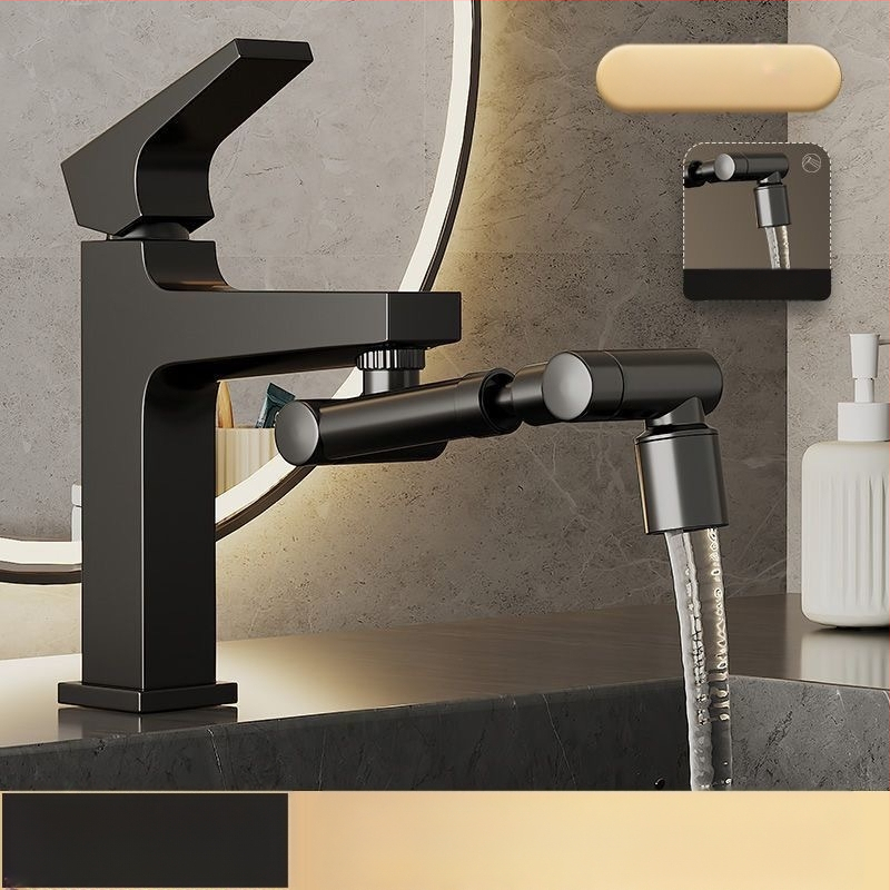 Praustuvo robotinės rankos universalus maišytuvas, ištraukiamas, besisukantis, slėginis, atsparus purslams, virtuvės praustuvo prailginimas, burnos skalavimo skysčio tiekimas