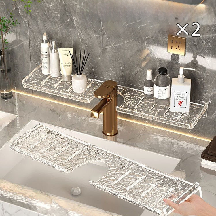 Prabangus vonios kambarys, tualetas, vonios kambario kosmetika, prie sienos tvirtinamas maišytuvas be gręžimo, laikymo lentynėlė